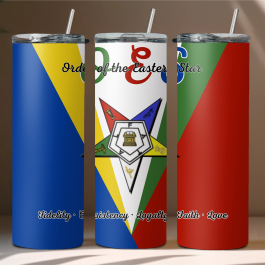 Personalized O.E.S. (Order of the Eastern Star) 20oz Tumblers (5 Options)