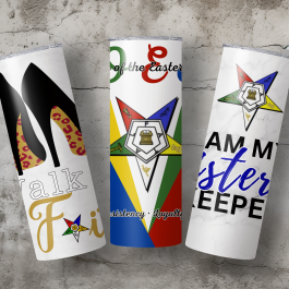 Personalized O.E.S. (Order of the Eastern Star) 20oz Tumblers (5 Options)